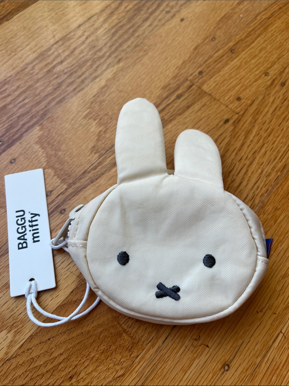 BAGGU Miffy Cream Bunny Pouch Keyrain